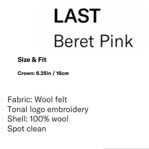 Anthropologie | Accessories | Pink Beret Thank You For  display picture 1